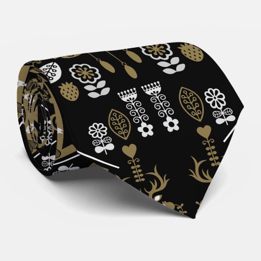 Duitse Bauernmalerei volkskunst Stropdas (Opgerold)