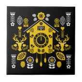 Duitse Bauernmalerei volkskunst Tegeltje (Voorkant)