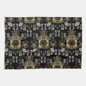 Duitse Bauernmalerei volkskunst Theedoek (Horizontaal)