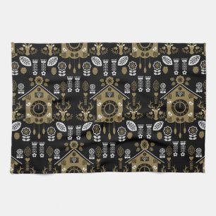 Duitse Bauernmalerei volkskunst Theedoek