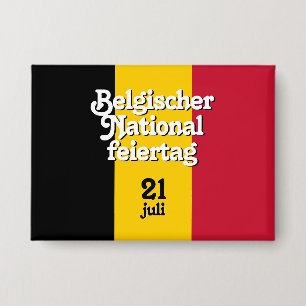 Duitse Belgische Nationale Feestdag Belgische Vlag Button