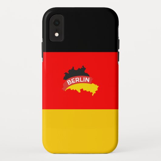 Duitse Berlijnse vlag Case-Mate iPhone Case (Achterkant)