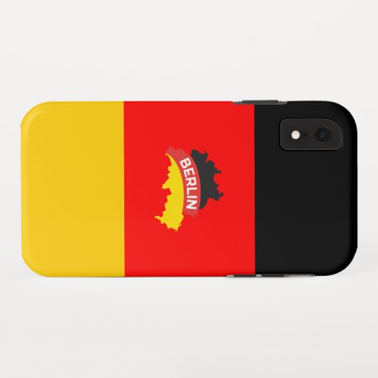 Duitse Berlijnse vlag Case-Mate iPhone Case (Achterkant (horizontaal))