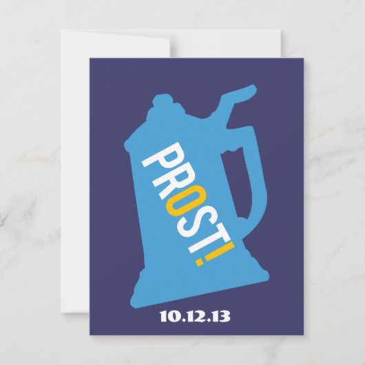 Duitse Bier Stein Feest Uitnodigingen - Bierproeve (Voorkant)