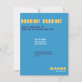 Duitse Bier Stein Feest Uitnodigingen - Bierproeve (Achterkant)