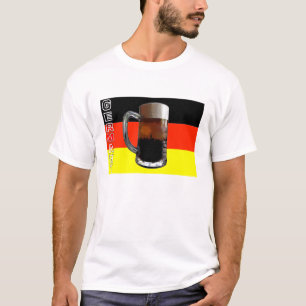 Duitse biervlag T Shirt. T-shirt