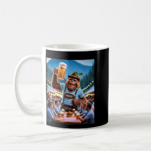 Duitse bigfoot sasquatch lederhosen grappig 2025  koffiemok