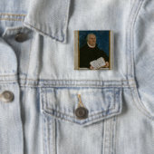 Duitse Bijbel voor de vertaling van Luther, 1561 Vierkante Button 5,1 Cm (In situ)