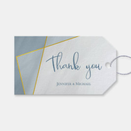 duitse blauwe lijst bruiloft cadeaulabel