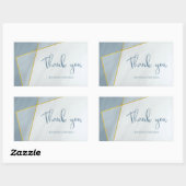 duitse blauwe lijst bruiloft rechthoekige sticker (Vel)