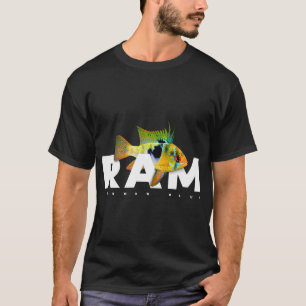 Duitse Blauwe Ram Vis Kweker Aquarium T-shirt
