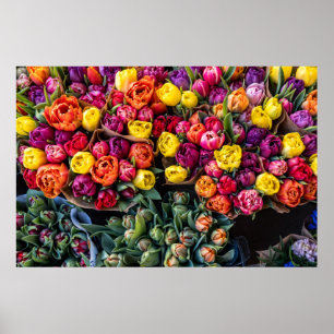 Duitse Bloemenmarkt – Verse markt bloeit Poster