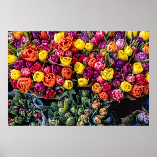 Duitse Bloemenmarkt – Verse markt bloeit Poster (Voorkant)
