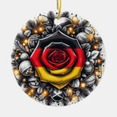 DUITSE BLOEMVLAG GEÏNSPIREERD KERAMISCH ORNAMENT (Voorkant)