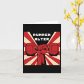 Duitse Bodybuilding Workout Gym Propaganda Kaart (Gele Bloem)