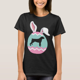 Duitse bokser paasei konijntje oren t-shirt