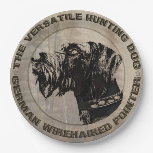 Duitse Borden met wielpootpapier Papieren Bordje (Voorkant)