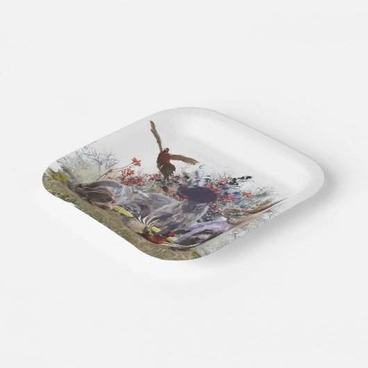 Duitse Borden met wielpootpapier Papieren Bordje (Gebogen)