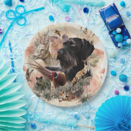 Duitse Borden met wielpootpapier Papieren Bordje (Feest)