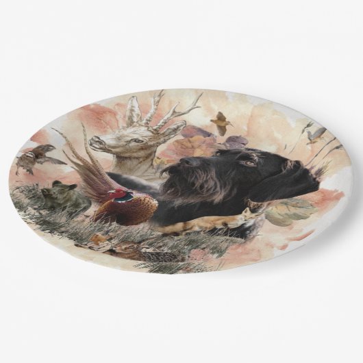 Duitse Borden met wielpootpapier Papieren Bordje (Gekanteld)