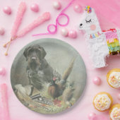 Duitse Borden met wielpootpapier Papieren Bordje (Feest)