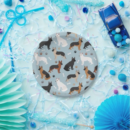 Duitse Botten en Borden van pakpapier Papieren Bordje (Feest)