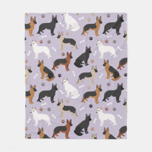 Duitse Botten en paws Fleece Blanket