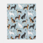 Duitse Botten en paws Fleece Blanket Deken (Voorkant)