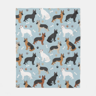Duitse Botten en paws Fleece Blanket Deken