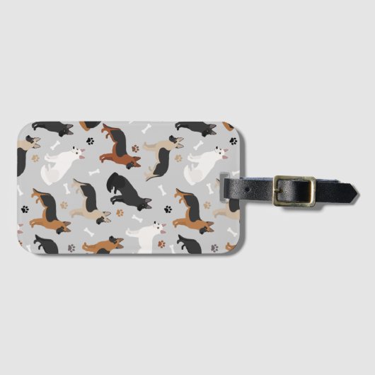 Duitse Botten en poten van schapen Bagagelabel (Voorkant (horizontaal))