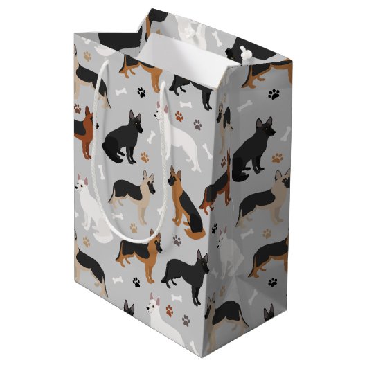 Duitse Botten en poten van schapen Medium Cadeauzakje (Achterkant Gekanteld)