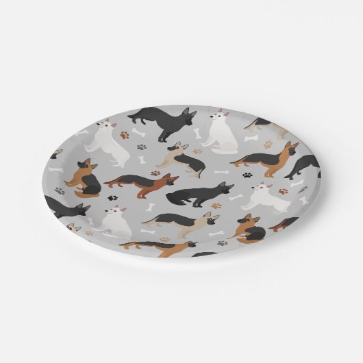 Duitse Botten en poten van schapen Papieren Bordje (Gekanteld)