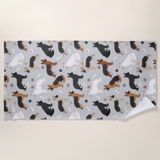 Duitse Botten en poten van schapen Strandlaken (Voorkant)