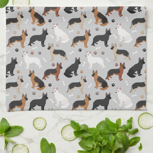 Duitse Botten en poten van schapen Theedoek (Gevouwen)