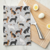 Duitse Botten en poten van schapen Theedoek (Quarter Fold)