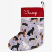 Duitse Botten van schapenbeslag en pootjes Kleine Kerstsok (Achterkant)