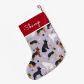 Duitse Botten van schapenbeslag en pootjes Kleine Kerstsok (Achterkant (Hangend))