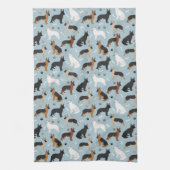 Duitse Botten van Shepherd en Paws Kitchen Towel Theedoek (Verticaal)