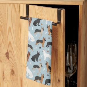 Duitse Botten van Shepherd en Paws Kitchen Towel Theedoek