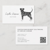 Duitse boxer Dog in zwart-wit en op maat Visitekaartje (Voorkant / Achterkant)