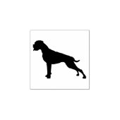 Duitse Boxer Hond Klassiek Koele Silhouet Rubberstempel (Afrduk)