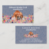Duitse Boxer Hond Visitekaartje (Voorkant / Achterkant)