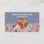 Duitse Boxer Hond Visitekaartje (Voorkant)