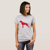 Duitse Boxer Hondencentrum Modern T-shirt (Voorkant volledig)