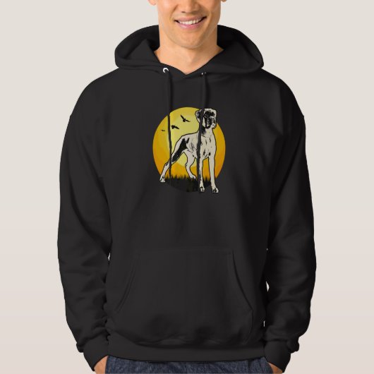 Duitse Boxer Hondenras 29 Hoodie (Voorkant)