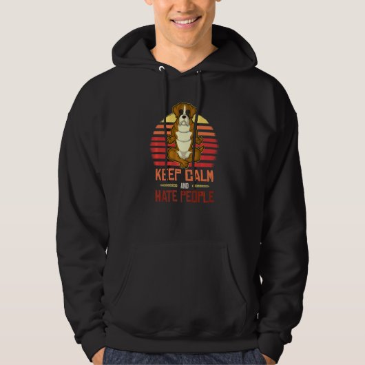 Duitse Boxer Hondenras  52 Hoodie (Voorkant)