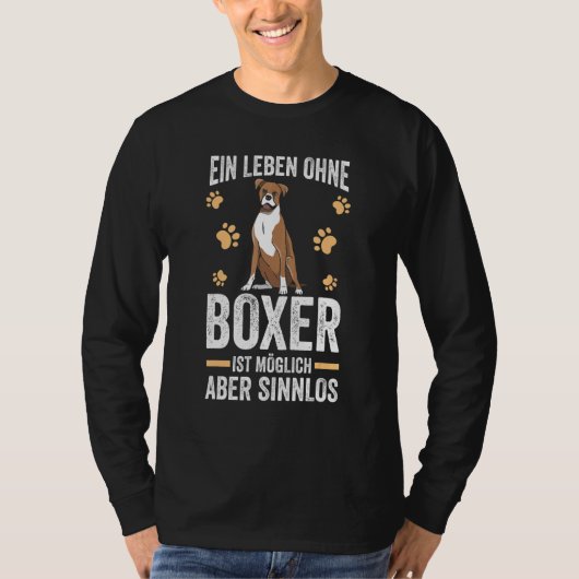 Duitse Boxer Hondenras Dog T-shirt (Voorkant)