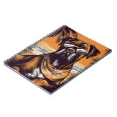 Duitse Boxer met zonnebril op een tropisch strand Notitieboek (Linkerzijde)