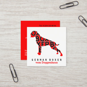 Duitse Boxer Visitekaartjes