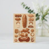 Duitse Broden Illustratie uit  kookboek Briefkaart (Staand voorkant)